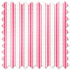 Lace Stripes, Lipstick Pink - Motorised Roman Blind